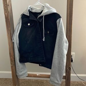 Love tree denim cropped jacket